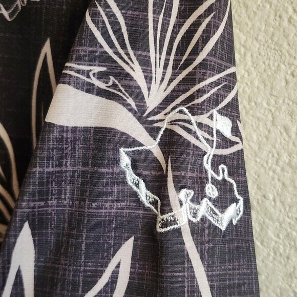 Oahu Polo Shirt Mens XS Floral Bird Paradise UV Block Performance Golf Tropical - Picture 4 of 8